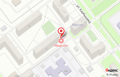 Медицинский центр Медозон на карте