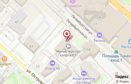 Банкомат АК Барс на Петербургской улице, 12 на карте