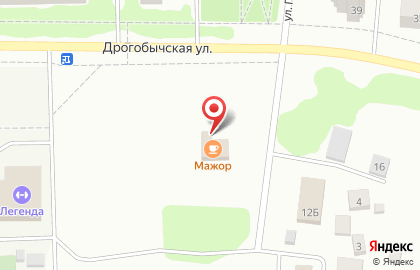 Кафе Мажор на Дрогобычской улице на карте