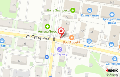 Магазин мяса Мясоежка в Нижнем Новгороде на карте