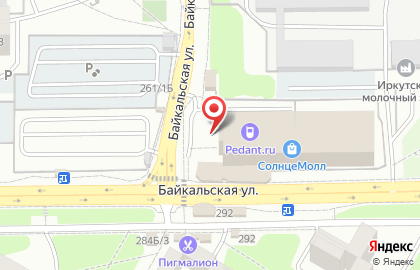 Берег на Байкальской улице на карте