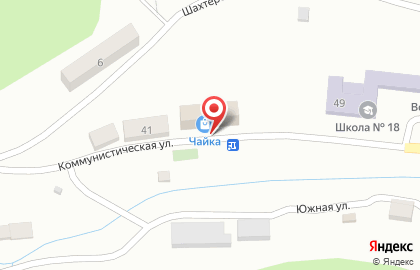 Продовольственный магазин Чайка на Коммунистической улице на карте