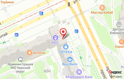 Ломбард 585Gold на проспекте Большевиков на карте