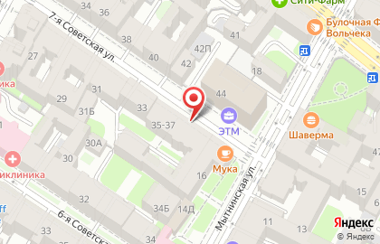 Крис на 7-ой Советской улице на карте