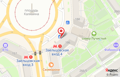 Киоск фастфудной продукции Хот-дог Мастер в Заельцовском районе на карте
