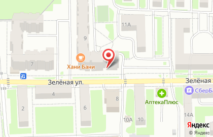 Мясная лавка на Зелёной улице на карте