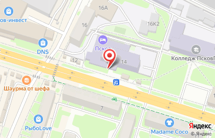 Автошкола Псков на карте