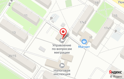 Отдел по вопросам миграции Управление МВД России по Воскресенскому району на улице Докторова на карте