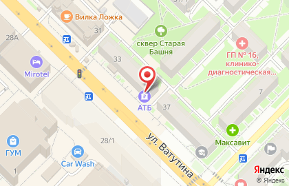 Банк КБ Пойдём! на ​Ватутина, 33 на карте