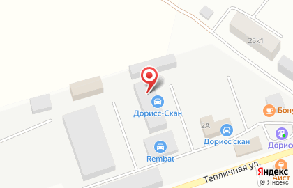 Грузовая шиномонтажная мастерская на Тепличной улице на карте