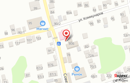 Служба доставки Суши Даром на Советской улице на карте