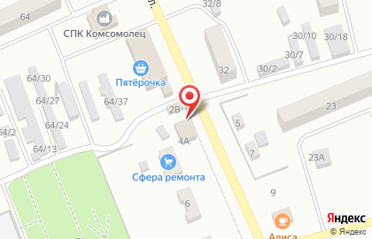 Киоск по продаже мясной продукции на Садовой улице на карте