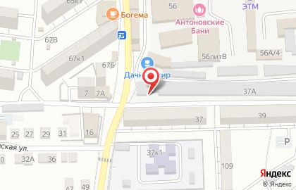 Гаражный кооператив №1 в Астрахани на карте
