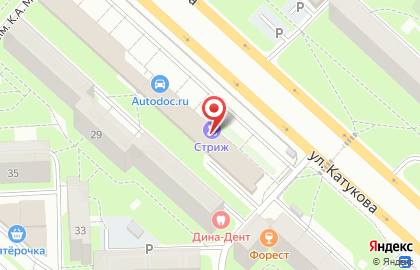 Магазин Рыбак в Октябрьском районе на карте