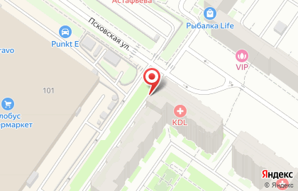 Клинико-диагностическая лаборатория KDL на Псковской улице на карте