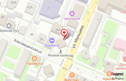 Агентство недвижимости Поиск на Благовещенской улице на карте