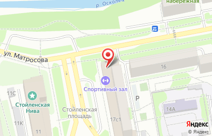 Супермаркет Пятерочка в Старом Осколе на карте