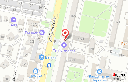 Строительная компания Равновесие на улице Пирогова на карте
