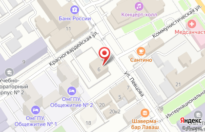 Исторический архив Омской области в Центральном районе на карте