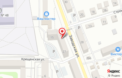 Банкомат Энерготрансбанк на Заводской улице на карте