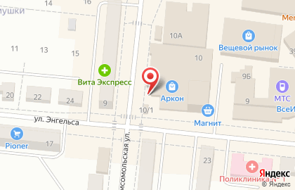 Торгово-ремонтная компания Техносервис на Комсомольской на карте