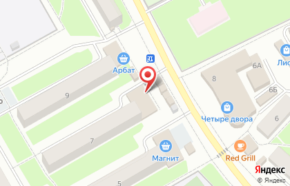 Супермаркет Монетка на улице 50 лет Октября на карте