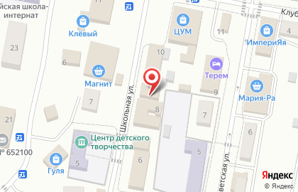 Микрокредитная компания ФинТерра на Школьной улице на карте