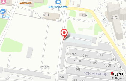 Автостоянка на проспекте Патриотов, 35а на карте