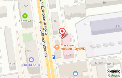 Зоомагазин Планета ZOO на улице Дзержинского на карте