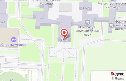 Липецкий государственный технический университет на Московской улице на карте