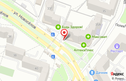 Магазин Великолукский мясокомбинат на улице Новосёлов, 35а на карте