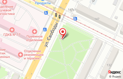 Век на улице Свободы на карте