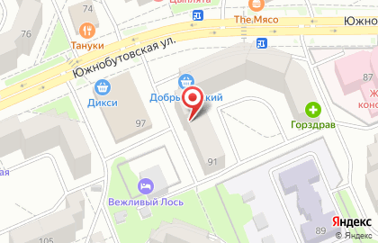 СберБанк на Южнобутовской улице на карте