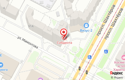 Цветочный склад-галерея Росцветторг & Adora на проспекте Шахтёров на карте