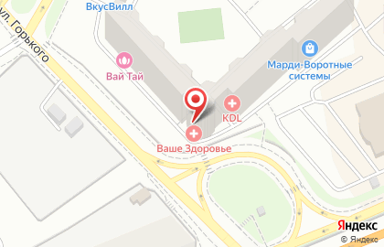 Медицинский центр Ваше Здоровье на улице Горького на карте