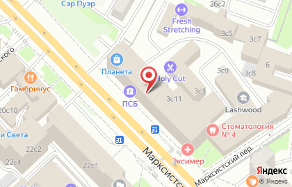 Публичное акционерное общество Промсвязьбанк на Марксистской улице на карте