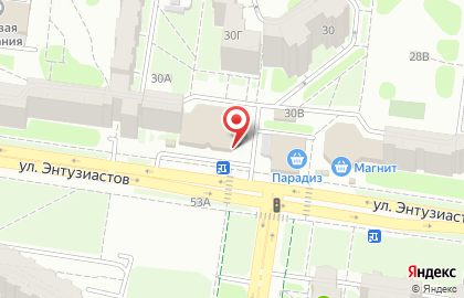 Аптека Здоровье на улице Энтузиастов на карте
