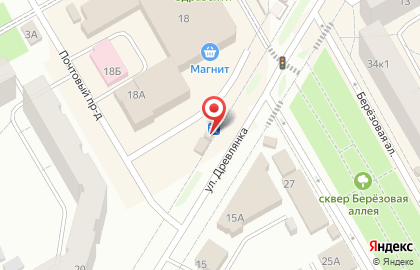 Киоск по продаже фруктов и овощей в Петрозаводске на карте