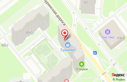 Магазин РосАл в Красногвардейском районе на карте