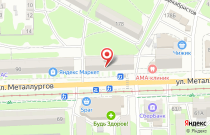 Парикмахерская Лик в Пролетарском районе на карте