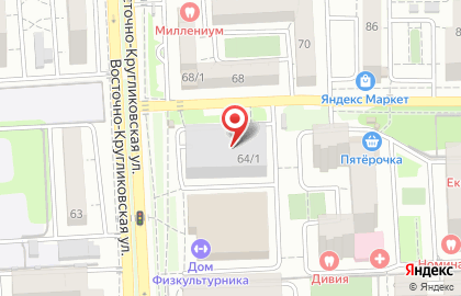 Автокомплекс на Восточно-Кругликовской улице на карте