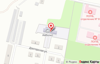 Детский сад Айболит в Липецке на карте