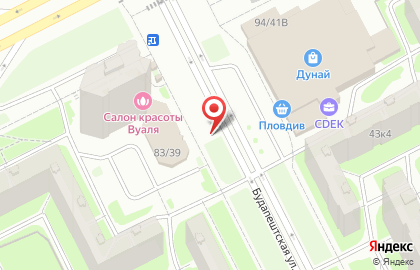Магазин фруктов и овощей на Будапештской улице на карте