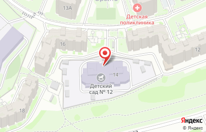 Детский сад №12 во Владимире на карте