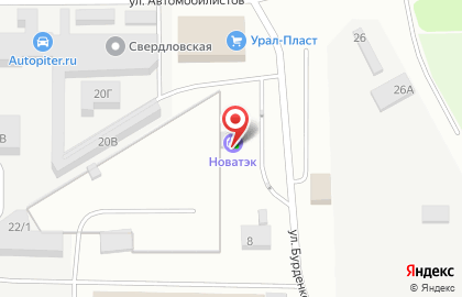 Новатэк-азк в Ленинском районе на карте