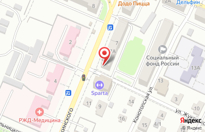 Парикмахерская Локон на улице Дзержинского на карте