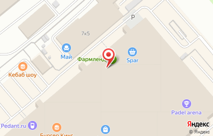 Супермаркет Spar на улице Молодогвардейцев на карте