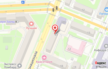 Салон Шторы & Дизайн на улице 3 Интернационала на карте