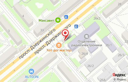Закусочная Лагманная на проспекте Дзержинского на карте