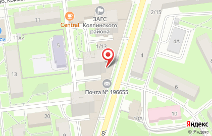Банкомат Почта Банк в Центральном районе на карте